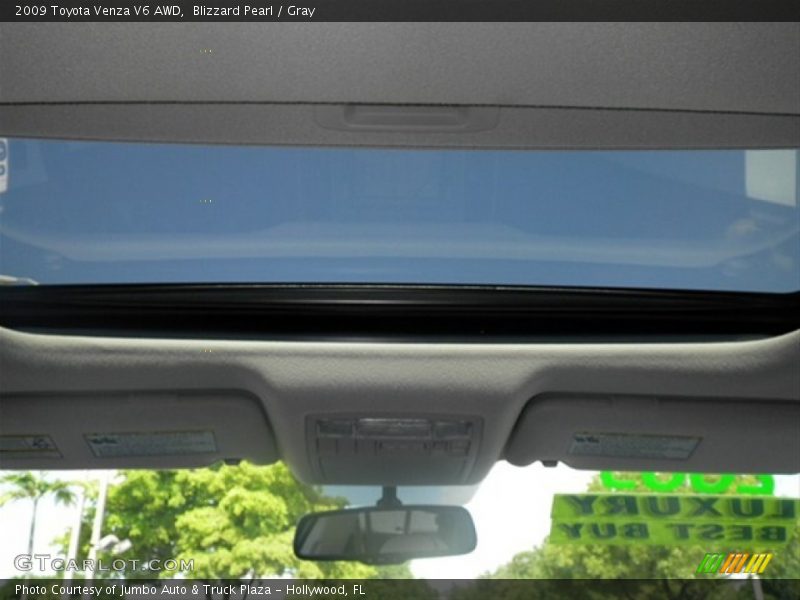 Blizzard Pearl / Gray 2009 Toyota Venza V6 AWD