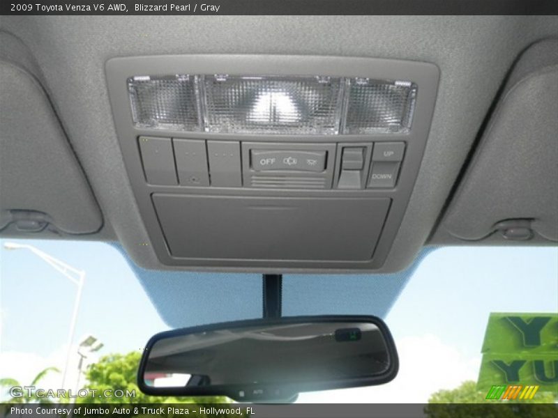 Blizzard Pearl / Gray 2009 Toyota Venza V6 AWD