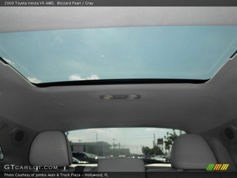 Blizzard Pearl / Gray 2009 Toyota Venza V6 AWD