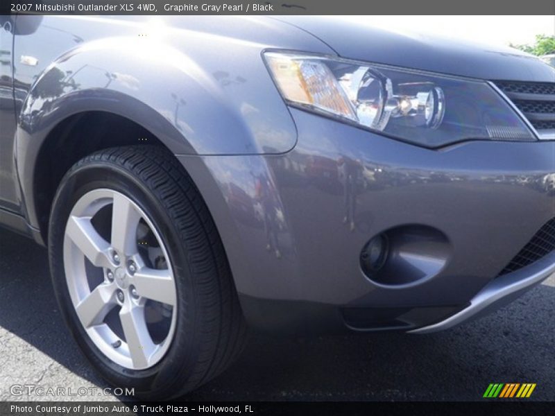 Graphite Gray Pearl / Black 2007 Mitsubishi Outlander XLS 4WD