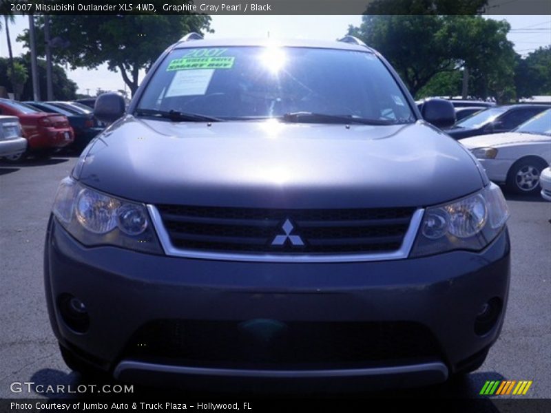 Graphite Gray Pearl / Black 2007 Mitsubishi Outlander XLS 4WD