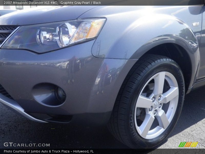 Graphite Gray Pearl / Black 2007 Mitsubishi Outlander XLS 4WD