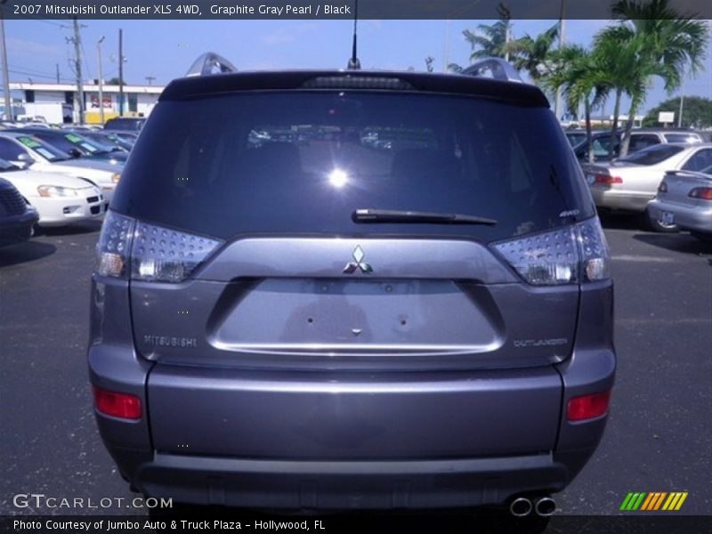 Graphite Gray Pearl / Black 2007 Mitsubishi Outlander XLS 4WD