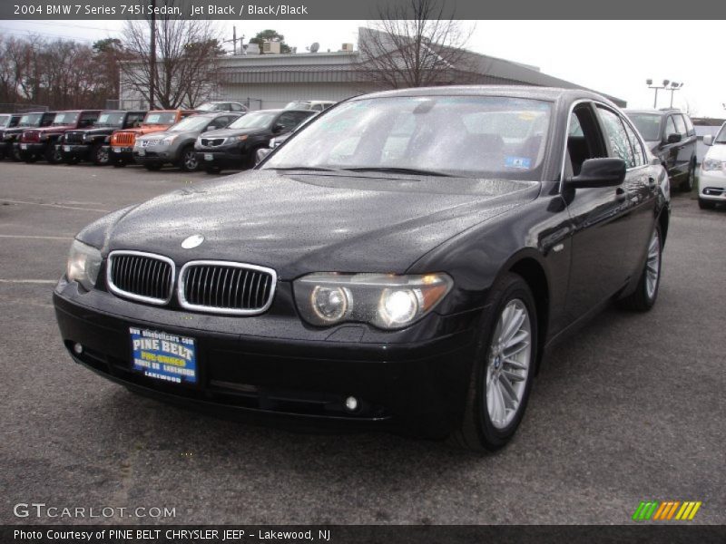 Jet Black / Black/Black 2004 BMW 7 Series 745i Sedan
