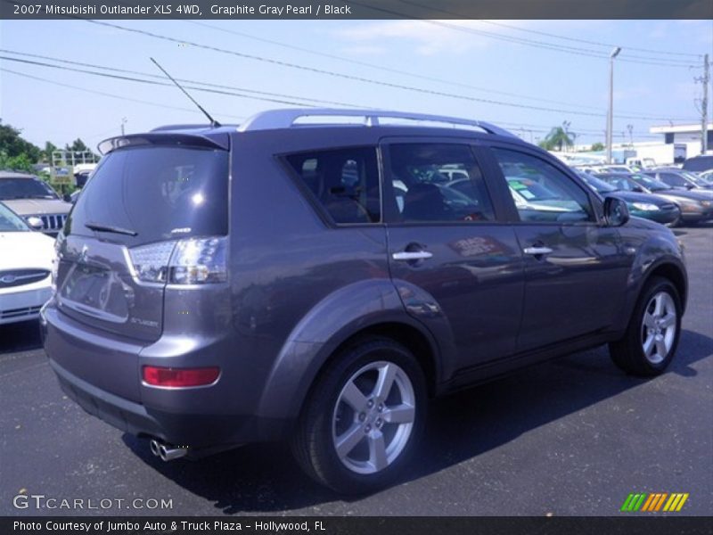 Graphite Gray Pearl / Black 2007 Mitsubishi Outlander XLS 4WD