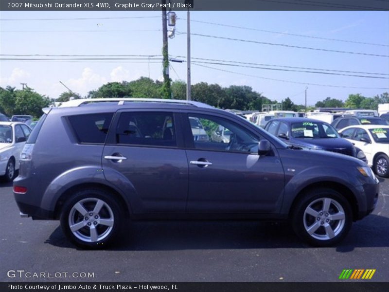 Graphite Gray Pearl / Black 2007 Mitsubishi Outlander XLS 4WD