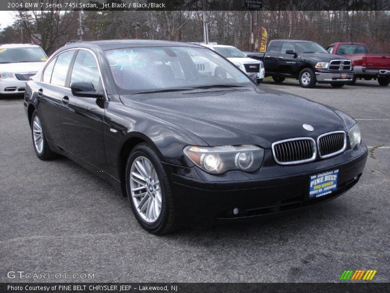 Jet Black / Black/Black 2004 BMW 7 Series 745i Sedan