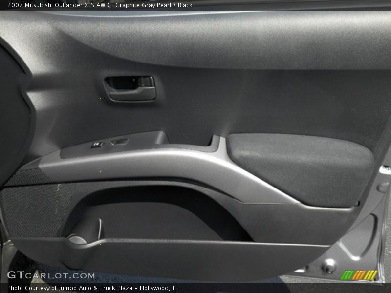 Graphite Gray Pearl / Black 2007 Mitsubishi Outlander XLS 4WD