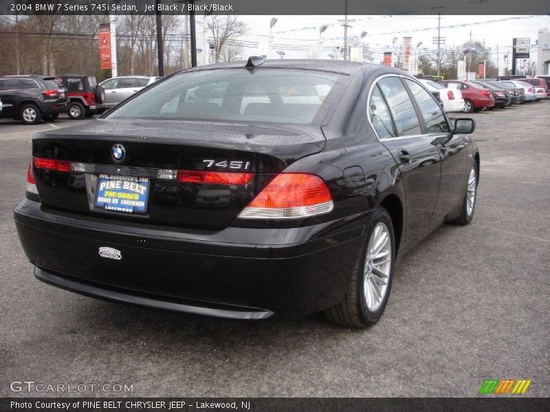Jet Black / Black/Black 2004 BMW 7 Series 745i Sedan