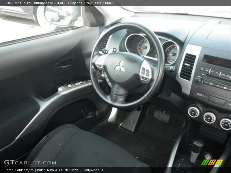 Graphite Gray Pearl / Black 2007 Mitsubishi Outlander XLS 4WD