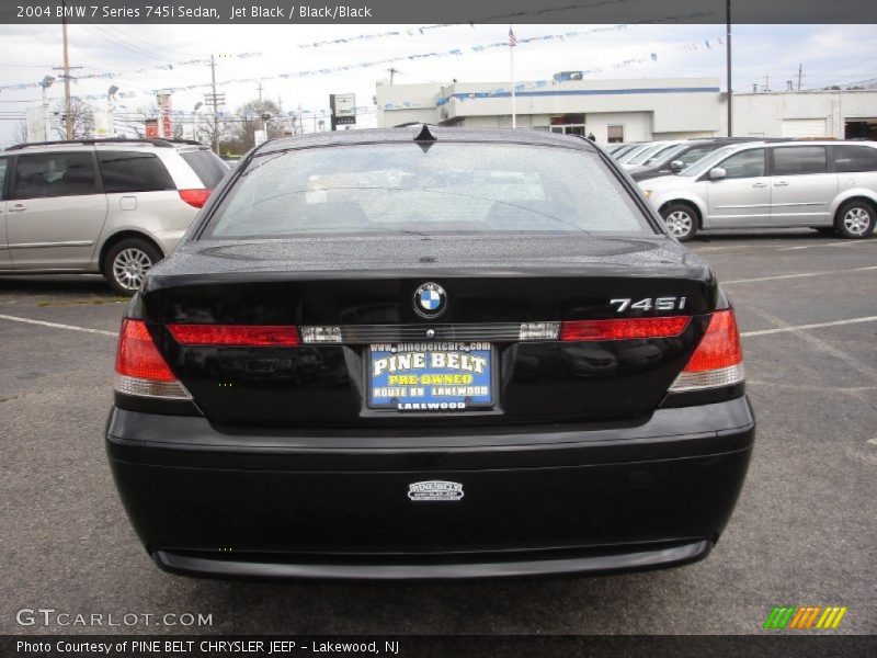 Jet Black / Black/Black 2004 BMW 7 Series 745i Sedan