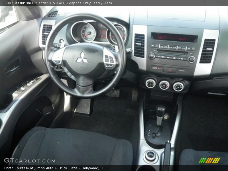 Graphite Gray Pearl / Black 2007 Mitsubishi Outlander XLS 4WD