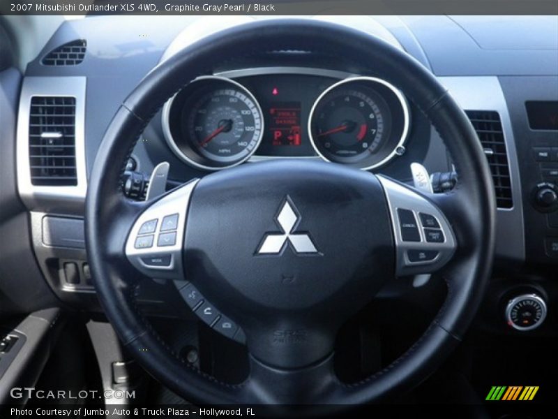 Graphite Gray Pearl / Black 2007 Mitsubishi Outlander XLS 4WD