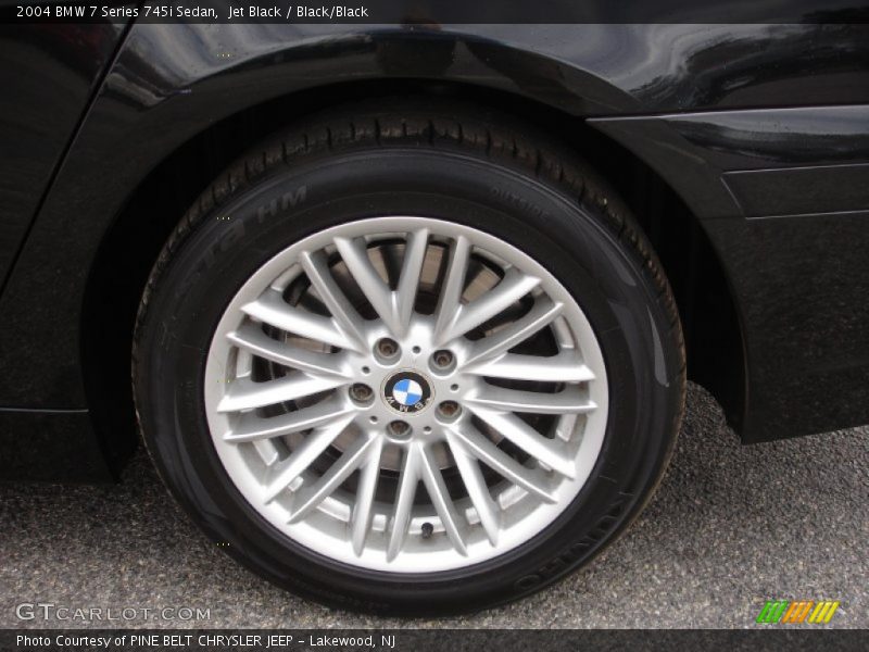 Jet Black / Black/Black 2004 BMW 7 Series 745i Sedan