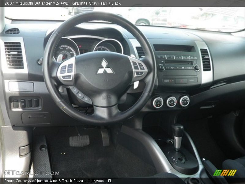 Graphite Gray Pearl / Black 2007 Mitsubishi Outlander XLS 4WD