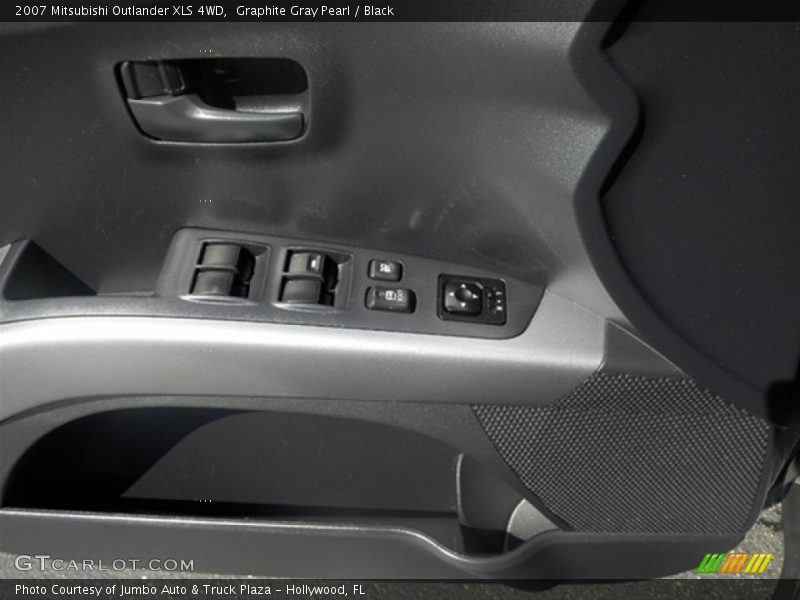 Graphite Gray Pearl / Black 2007 Mitsubishi Outlander XLS 4WD