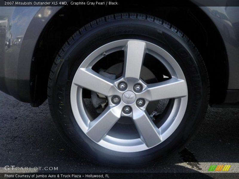 Graphite Gray Pearl / Black 2007 Mitsubishi Outlander XLS 4WD
