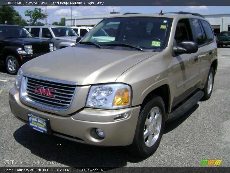 Sand Beige Metallic / Light Gray 2007 GMC Envoy SLE 4x4