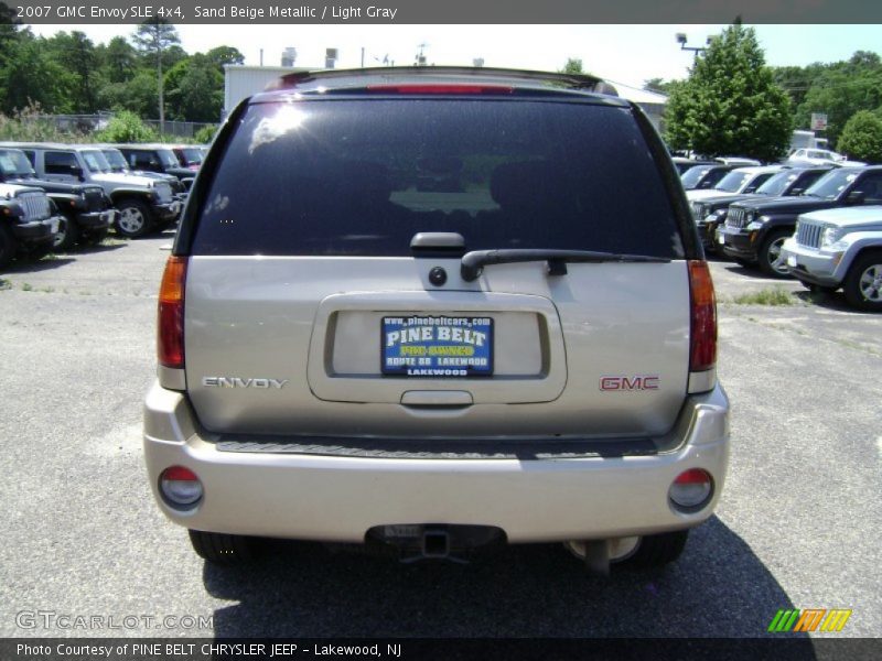 Sand Beige Metallic / Light Gray 2007 GMC Envoy SLE 4x4