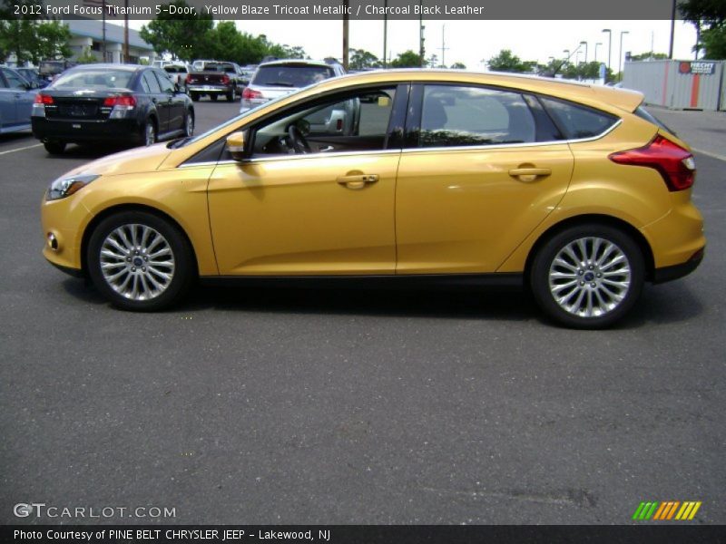 2012 Focus Titanium 5-Door Yellow Blaze Tricoat Metallic