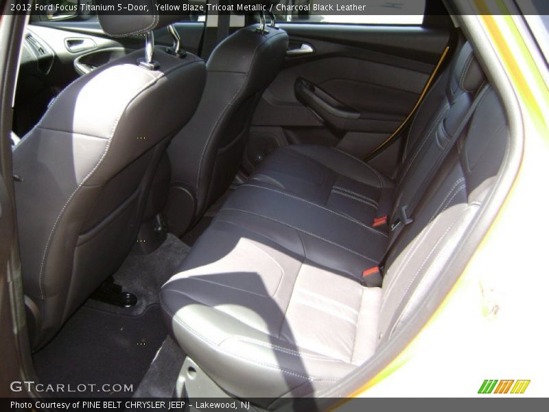 Yellow Blaze Tricoat Metallic / Charcoal Black Leather 2012 Ford Focus Titanium 5-Door
