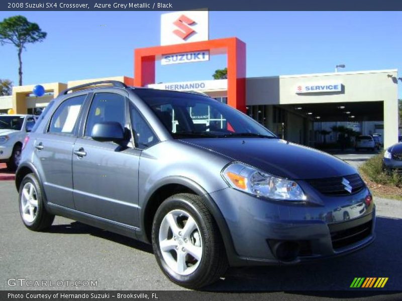 Azure Grey Metallic / Black 2008 Suzuki SX4 Crossover
