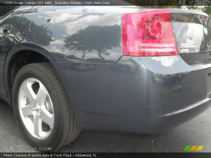 Steel Blue Metallic / Dark Slate Gray 2008 Dodge Charger SXT AWD