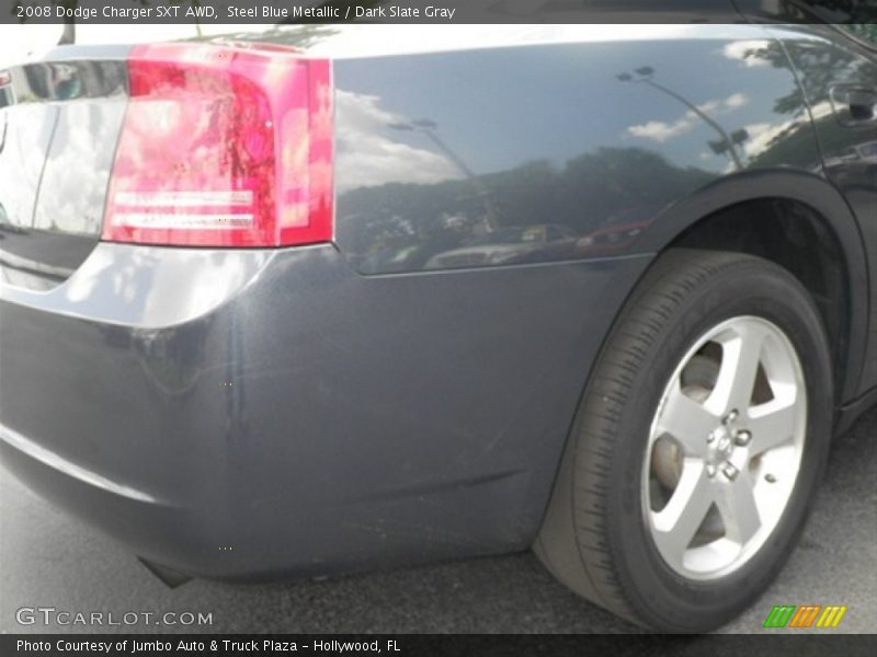 Steel Blue Metallic / Dark Slate Gray 2008 Dodge Charger SXT AWD