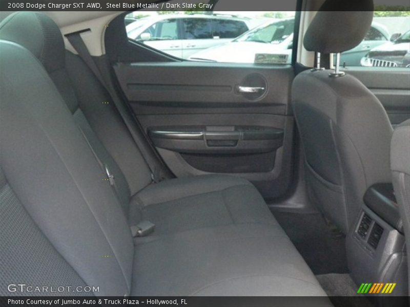 Steel Blue Metallic / Dark Slate Gray 2008 Dodge Charger SXT AWD
