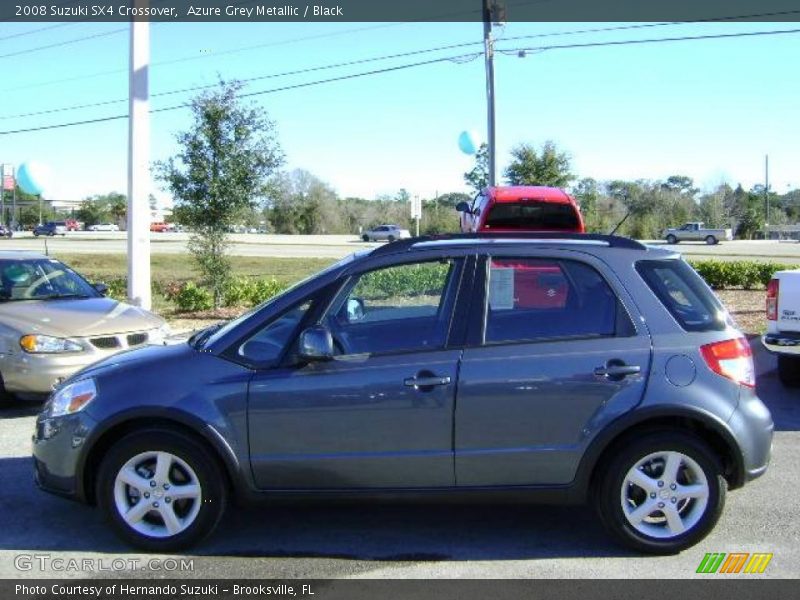 Azure Grey Metallic / Black 2008 Suzuki SX4 Crossover