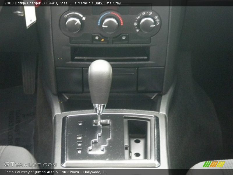 Steel Blue Metallic / Dark Slate Gray 2008 Dodge Charger SXT AWD