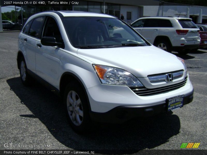 Taffeta White / Gray 2007 Honda CR-V EX 4WD