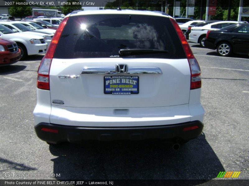 Taffeta White / Gray 2007 Honda CR-V EX 4WD