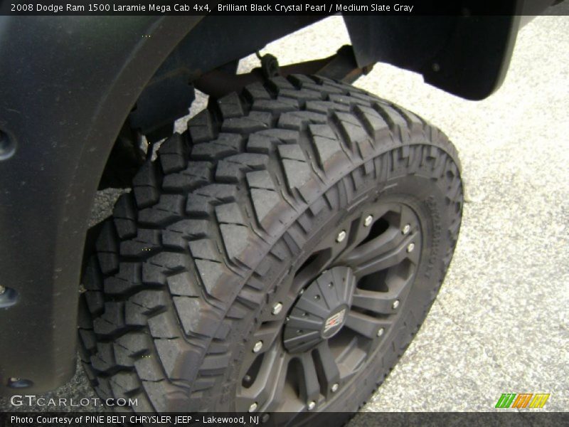Brilliant Black Crystal Pearl / Medium Slate Gray 2008 Dodge Ram 1500 Laramie Mega Cab 4x4