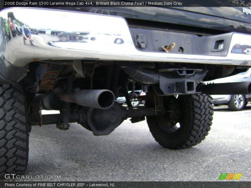 Brilliant Black Crystal Pearl / Medium Slate Gray 2008 Dodge Ram 1500 Laramie Mega Cab 4x4