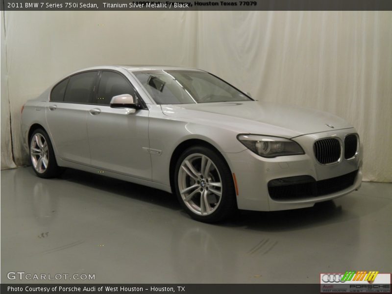 Titanium Silver Metallic / Black 2011 BMW 7 Series 750i Sedan