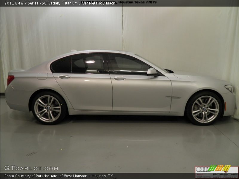 Titanium Silver Metallic / Black 2011 BMW 7 Series 750i Sedan