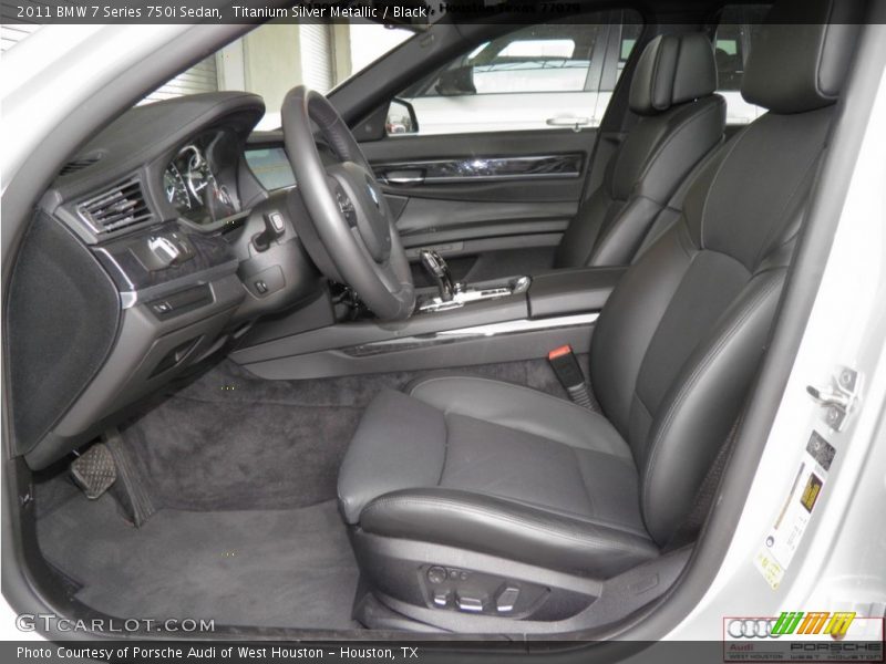 Titanium Silver Metallic / Black 2011 BMW 7 Series 750i Sedan