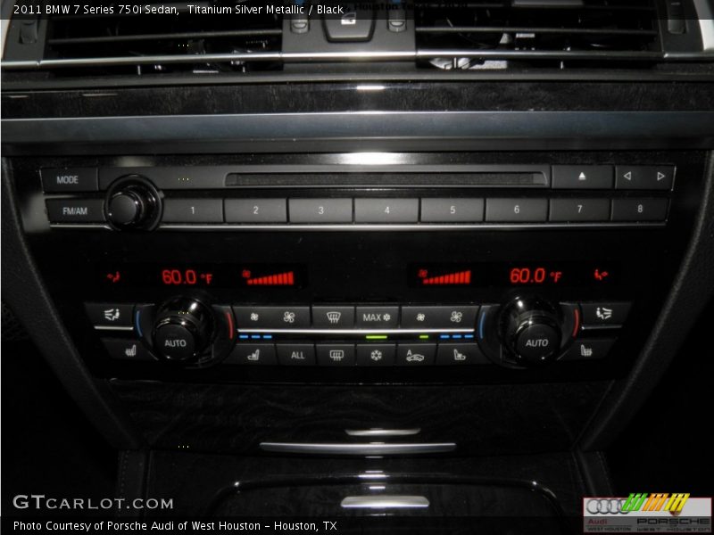 Titanium Silver Metallic / Black 2011 BMW 7 Series 750i Sedan