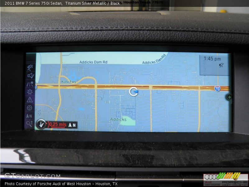 Titanium Silver Metallic / Black 2011 BMW 7 Series 750i Sedan