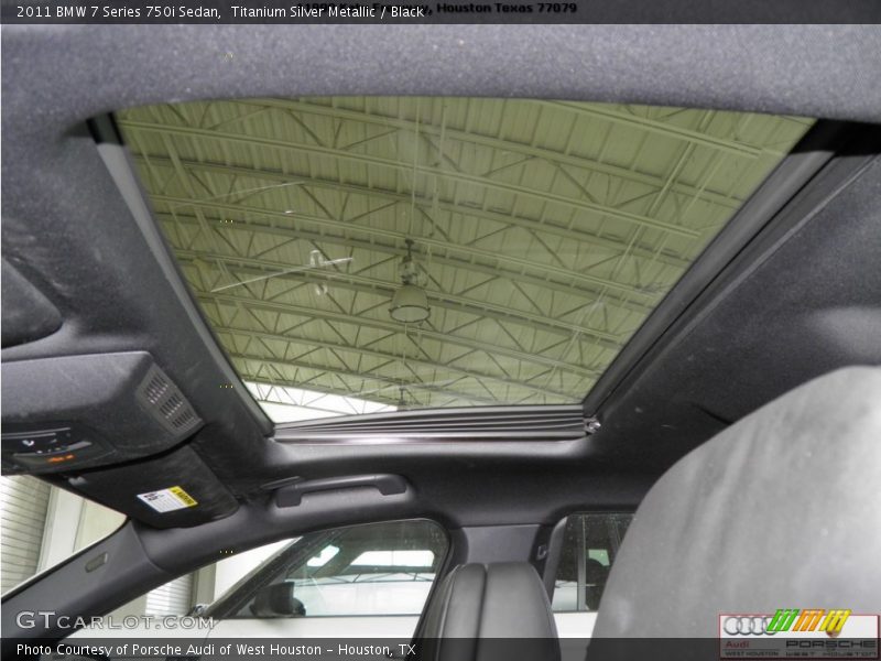 Titanium Silver Metallic / Black 2011 BMW 7 Series 750i Sedan