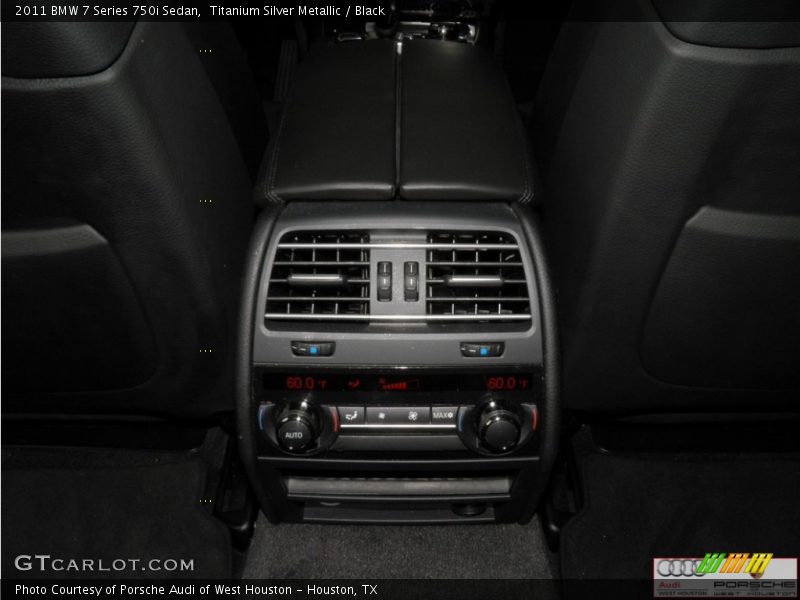Titanium Silver Metallic / Black 2011 BMW 7 Series 750i Sedan
