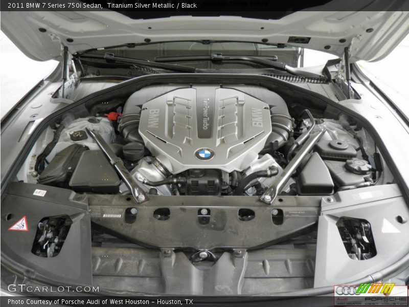 Titanium Silver Metallic / Black 2011 BMW 7 Series 750i Sedan