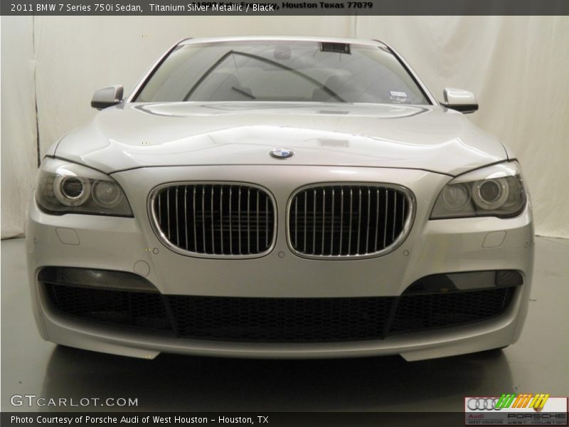 Titanium Silver Metallic / Black 2011 BMW 7 Series 750i Sedan