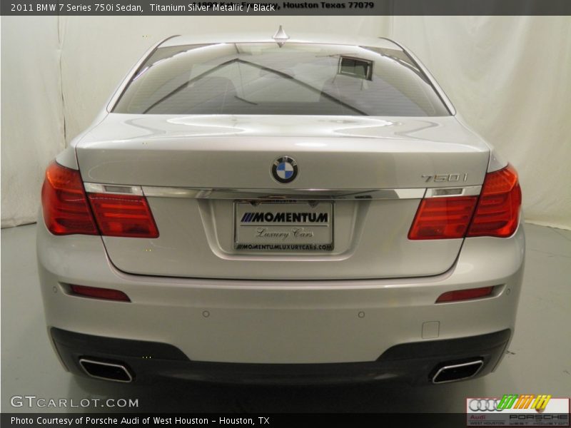 Titanium Silver Metallic / Black 2011 BMW 7 Series 750i Sedan