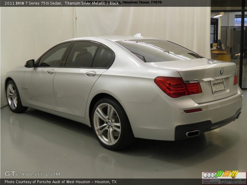 Titanium Silver Metallic / Black 2011 BMW 7 Series 750i Sedan