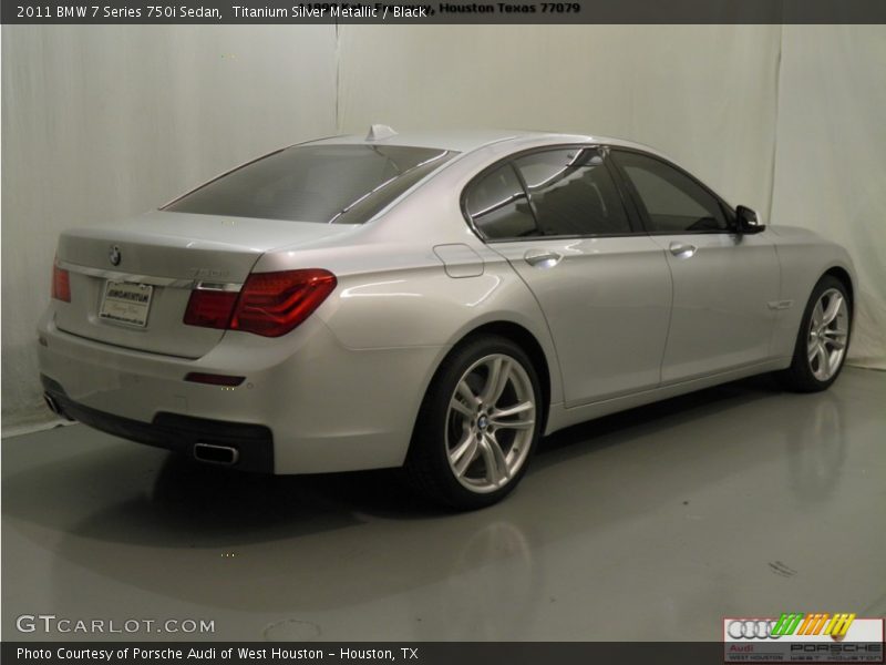 Titanium Silver Metallic / Black 2011 BMW 7 Series 750i Sedan