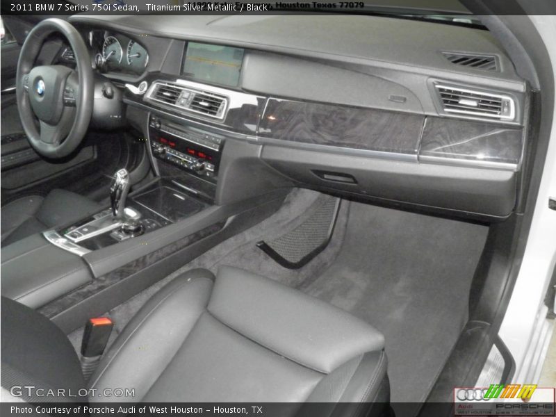Titanium Silver Metallic / Black 2011 BMW 7 Series 750i Sedan