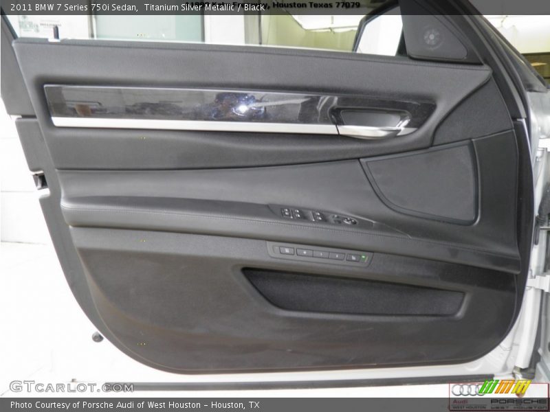 Titanium Silver Metallic / Black 2011 BMW 7 Series 750i Sedan