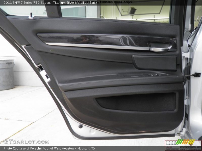 Titanium Silver Metallic / Black 2011 BMW 7 Series 750i Sedan
